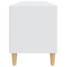 Szafka pod TV, biała, 100x34,5x44,5 cm, materiał drewnopochodny