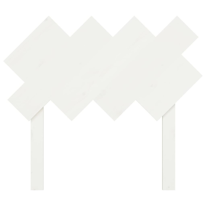 Wezgłowie łóżka, białe, 92x3x81 cm, lite drewno sosnowe