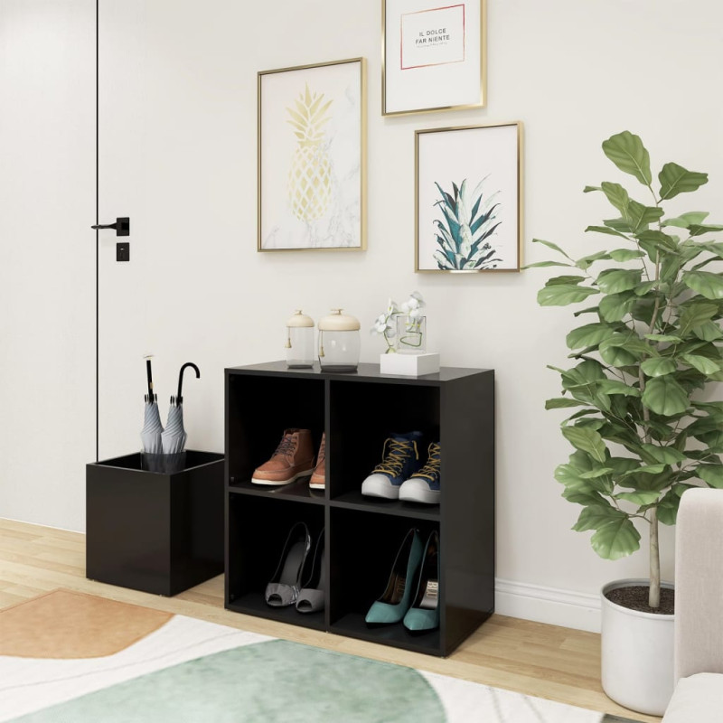 Szafka na buty, szara, 105x35,5x70 cm, materiał drewnopochodny
