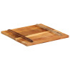 Kwadratowy blat stołu 60x60 cm, 25-27 mm, lite drewno z odzysku