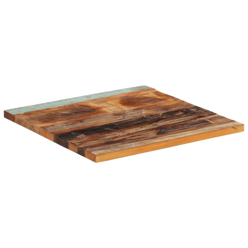 Kwadratowy blat stołu 60x60 cm, 25-27 mm, lite drewno z odzysku