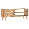 Szafka pod TV, 100 x 35 x 40 cm, lite drewno akacjowe