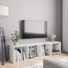 Regał na książki/szafka TV, biały, 143x30x36 cm