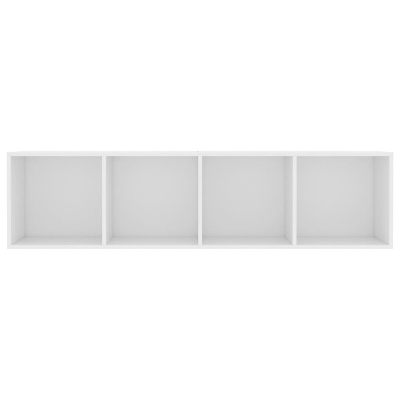 Regał na książki/szafka TV, biały, 143x30x36 cm