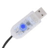 Siatka lampek choinkowych, 180 niebieskich LED, 180 cm
