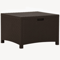 Skrzynia ogrodowa, 60x54x41 cm, rattan PP, brązowa