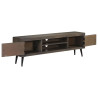 Szafka pod telewizor, lite drewno mango, 140 x 30 x 45 cm