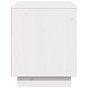 Szafka pod telewizor, biała, 74x35x44 cm, lite drewno sosnowe