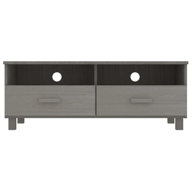 Szafka pod TV HAMAR, jasnoszara, 106x40x40 cm, drewno sosnowe