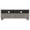 Szafka pod TV HAMAR, jasnoszara, 106x40x40 cm, drewno sosnowe