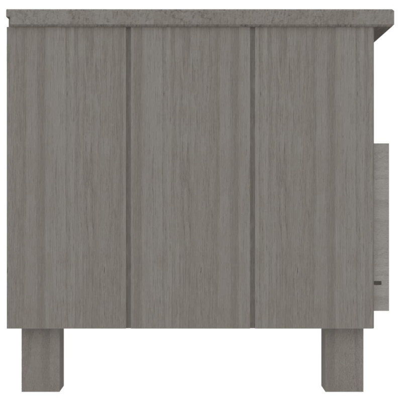 Szafka pod TV HAMAR, jasnoszara, 106x40x40 cm, drewno sosnowe