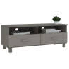 Szafka pod TV HAMAR, jasnoszara, 106x40x40 cm, drewno sosnowe