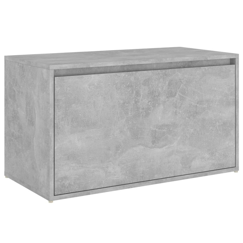 Ławka do przedpokoju, 80x40x45 cm, szarość betonu