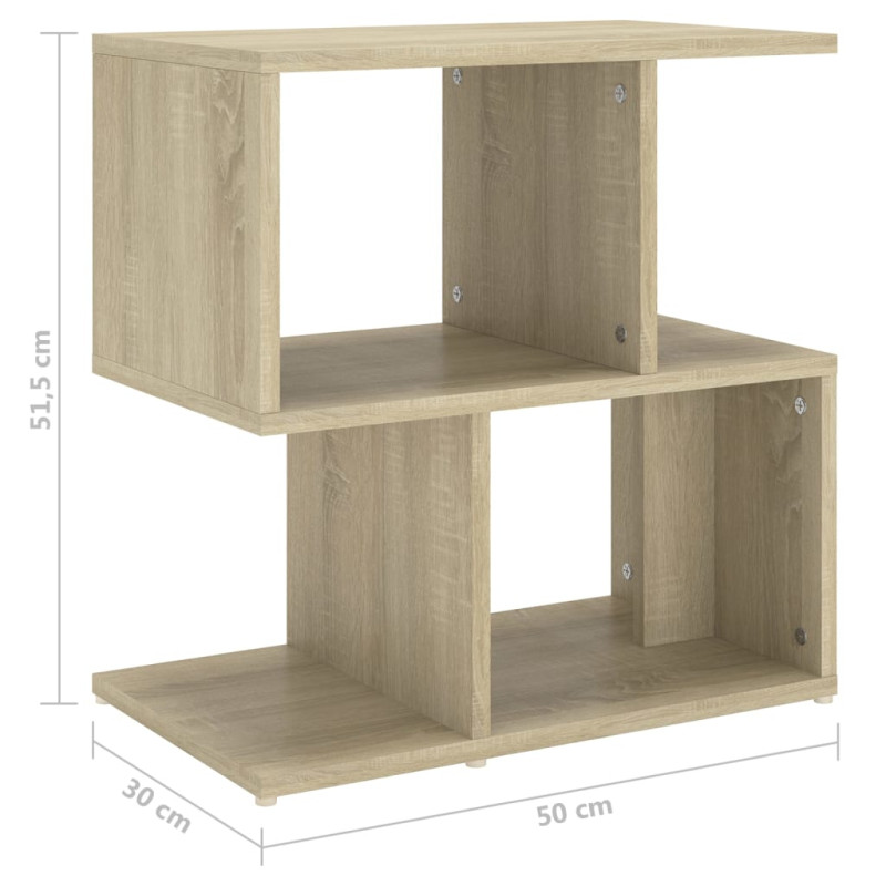 Szafka nocna, dąb sonoma 50x30x51,5 cm, materiał drewnopochodny