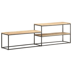 Szafka pod telewizor, 180x30x50 cm, surowe drewno mango