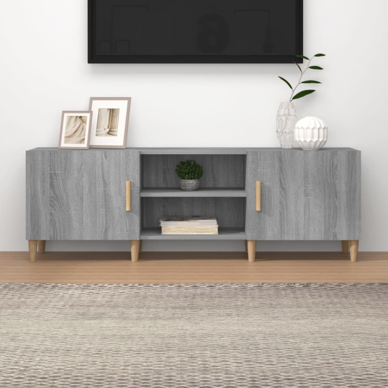 Szafka pod telewizor, szary dąb sonoma, 150x30x50 cm