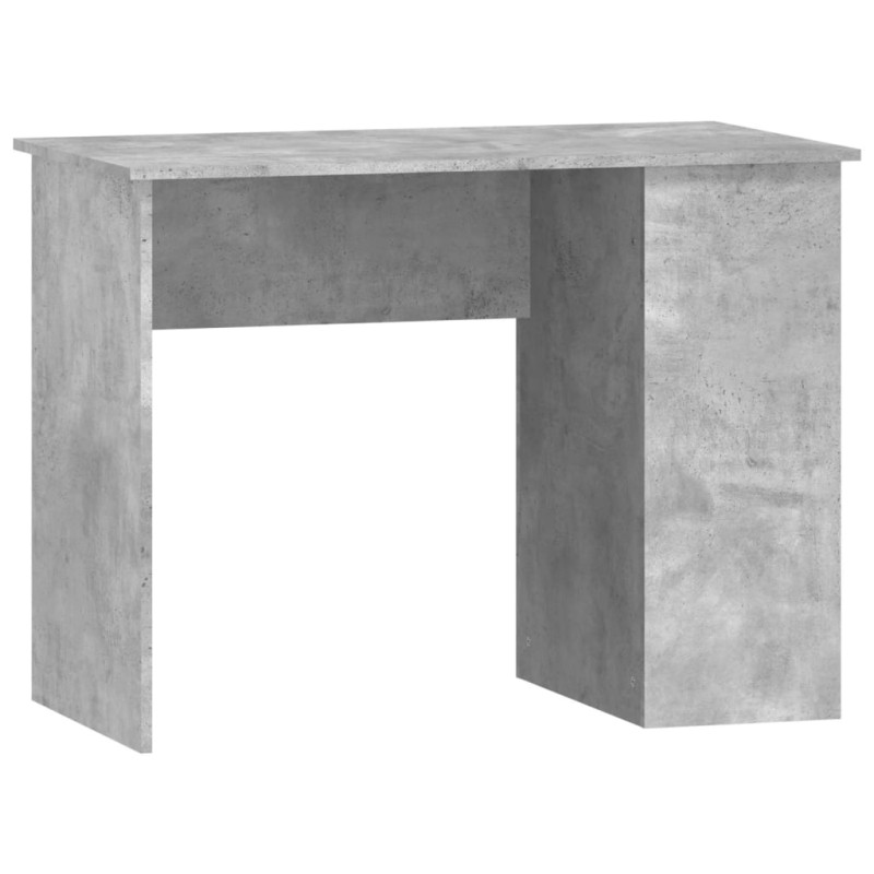 Biurko, szarość betonu, 100x55x75 cm, materiał drewnopochodny