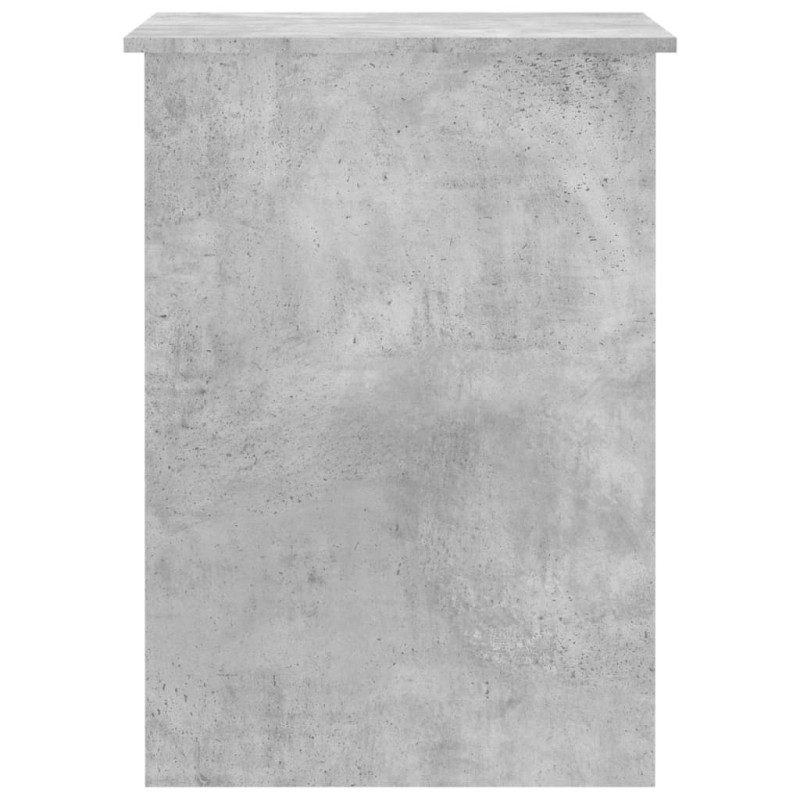 Biurko, szarość betonu, 100x55x75 cm, materiał drewnopochodny