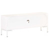Szafka pod TV, biała, 115x30x46 cm, lite drewno mango
