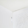 Szafka pod TV, biała, 115x30x46 cm, lite drewno mango