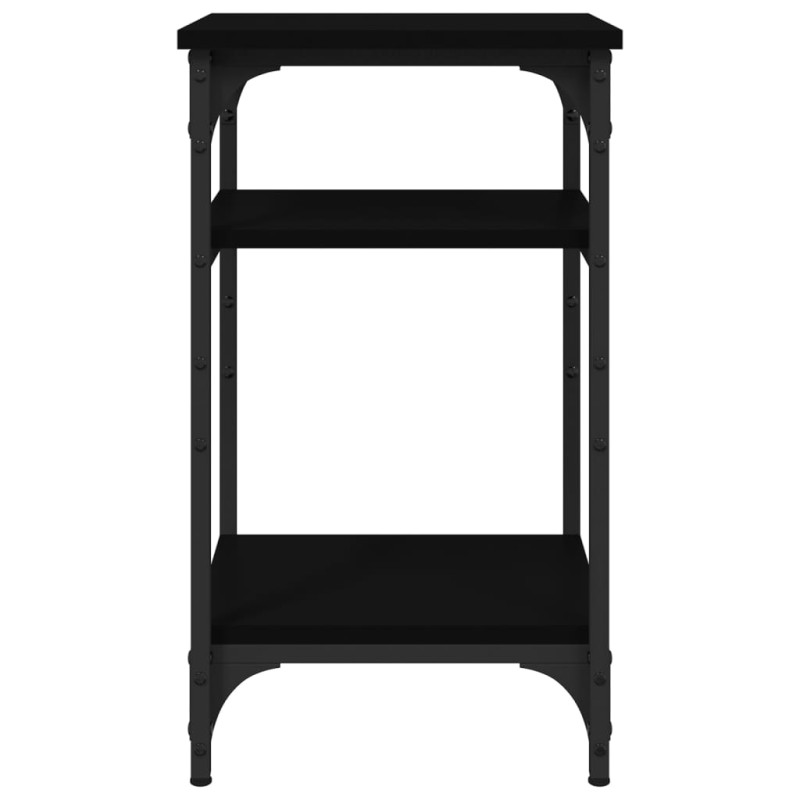 Stolik boczny, czarny, 35x30x60 cm, materiał drewnopochodny