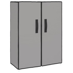 Szafka na buty, szara, 60x28x90 cm, materiałowa