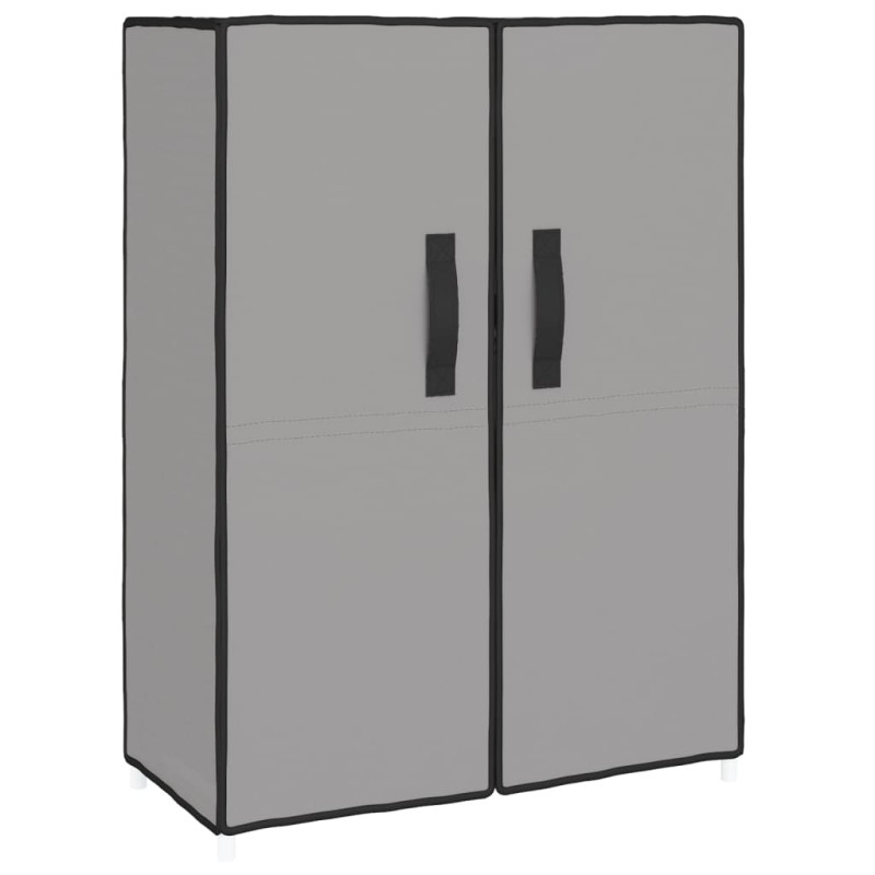 Szafka na buty, szara, 60x28x90 cm, materiałowa