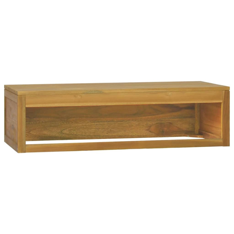 Łazienkowa szafka ścienna, 110x45x30 cm, lite drewno tekowe