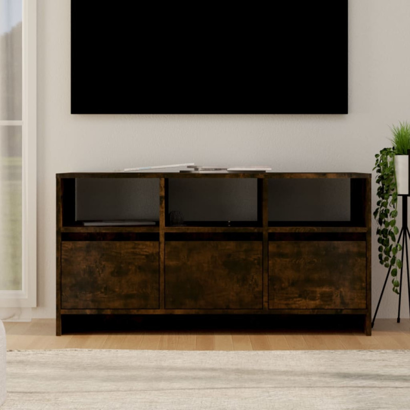 Szafka pod TV, przydymiony dąb, 102x37,5x52,5 cm