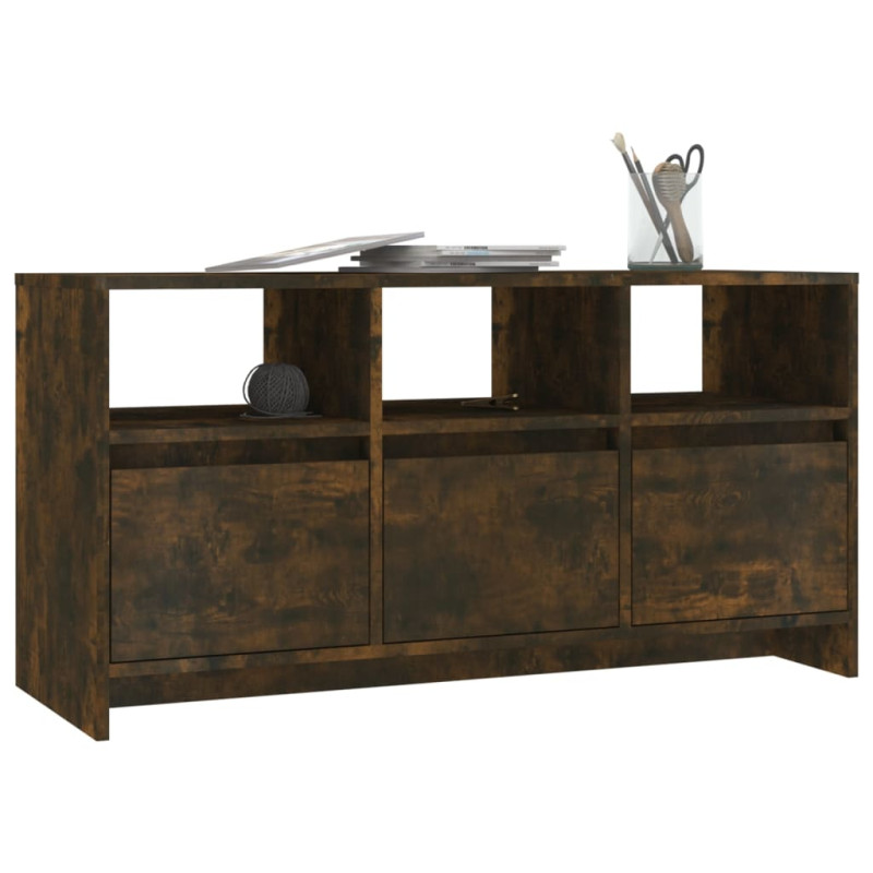 Szafka pod TV, przydymiony dąb, 102x37,5x52,5 cm