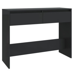 Stolik konsolowy, czarny 100x35x76,5 cm materiał drewnopochodny