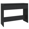 Stolik konsolowy, czarny 100x35x76,5 cm materiał drewnopochodny