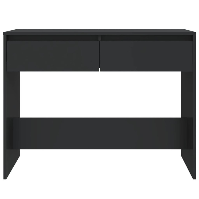 Stolik konsolowy, czarny 100x35x76,5 cm materiał drewnopochodny