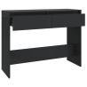 Stolik konsolowy, czarny 100x35x76,5 cm materiał drewnopochodny