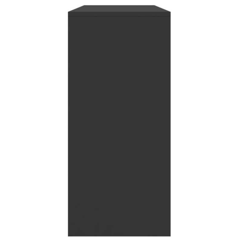 Stolik konsolowy, czarny 100x35x76,5 cm materiał drewnopochodny