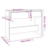 Stolik konsolowy, czarny 100x35x76,5 cm materiał drewnopochodny