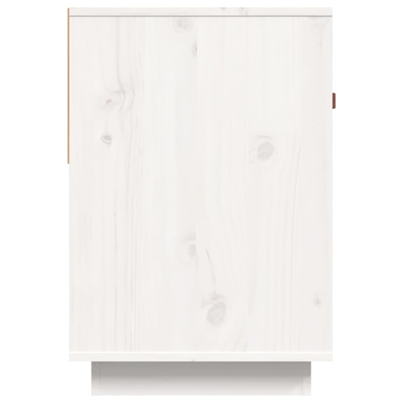 Szafka pod telewizor, biała, 90x40x60 cm, lite drewno sosnowe