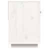 Szafka pod telewizor, biała, 90x40x60 cm, lite drewno sosnowe