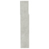 Wezgłowie łóżka z półkami, szarość betonu, 200x19x103,5 cm