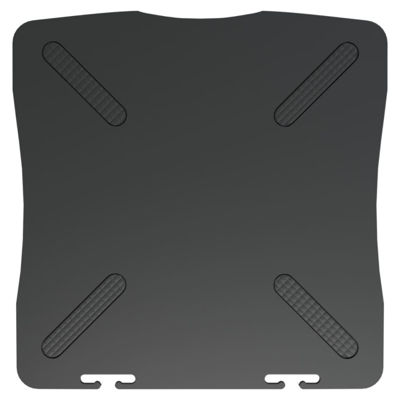 Podstawka pod monitor, czarna, 33,5x34x10,5 cm