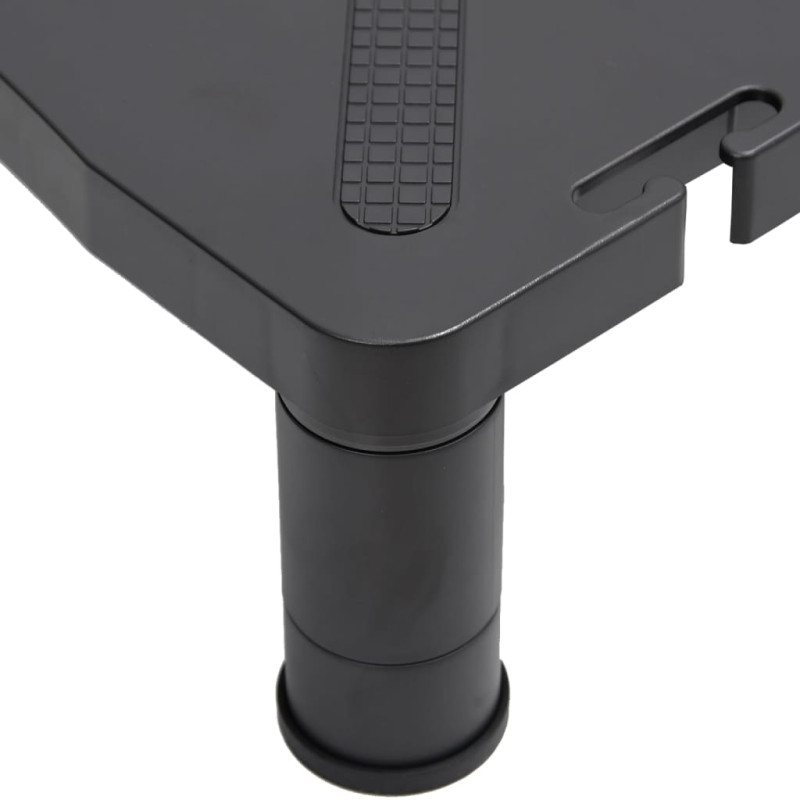 Podstawka pod monitor, czarna, 33,5x34x10,5 cm