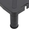 Podstawka pod monitor, czarna, 33,5x34x10,5 cm