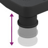 Podstawka pod monitor, czarna, 33,5x34x10,5 cm