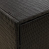Szafka ogrodowa, czarna, 198x55,5x80 cm, rattan PE