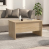 Stolik kawowy, dąb sonoma 80x50x42,5 cm materiał drewnopochodny