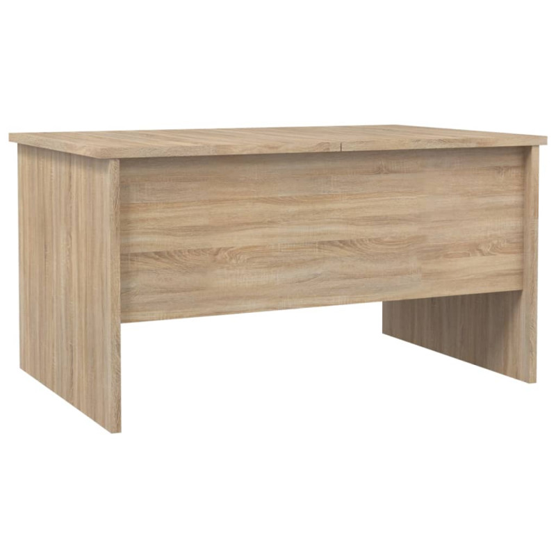 Stolik kawowy, dąb sonoma 80x50x42,5 cm materiał drewnopochodny