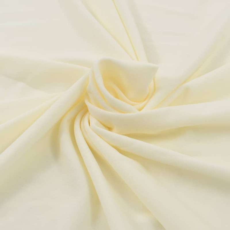 Elastyczne obrusy z falbaną, 2 szt., 180 x 74 cm, kremowe