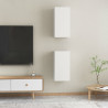 Szafki pod TV, 2 szt., białe, 30,5x30x60 cm