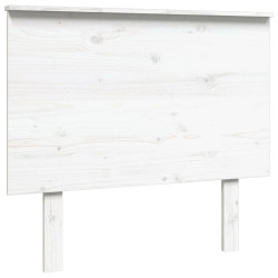 Wezgłowie łóżka, białe, 94x6x82,5 cm, lite drewno sosnowe