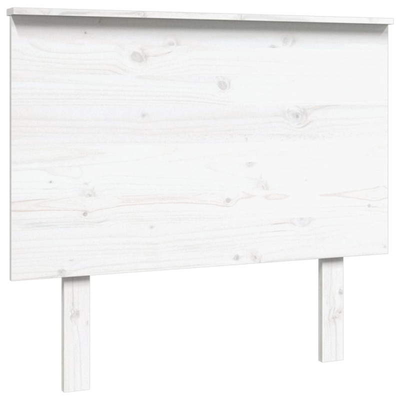 Wezgłowie łóżka, białe, 94x6x82,5 cm, lite drewno sosnowe